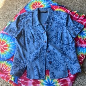 1980s dress blouse with shoulder pads